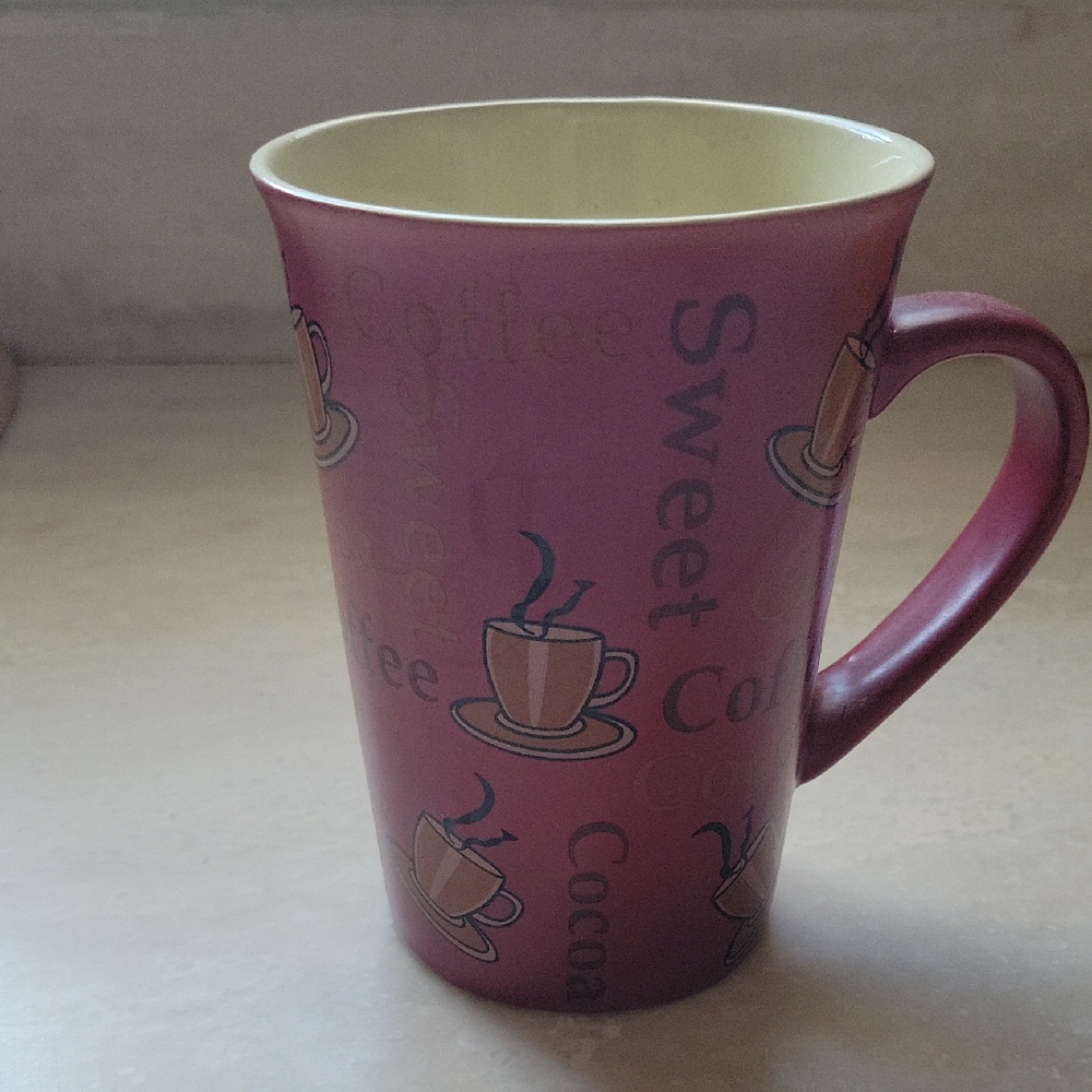 Mulberry Burgundy and Cream Coffee Mug